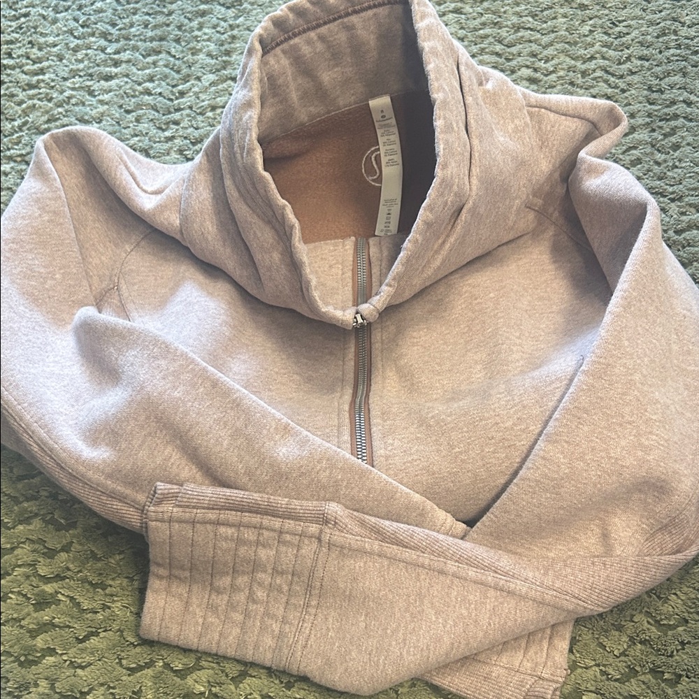 Light Gray Zip-Up Hoodie